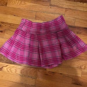 Plaid mini skirt